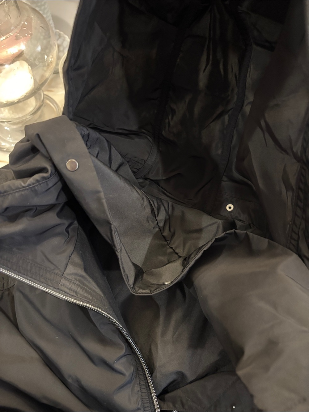Athleta Black Ruched-Sleeve Bomber Jacket - Picture 4 of 6